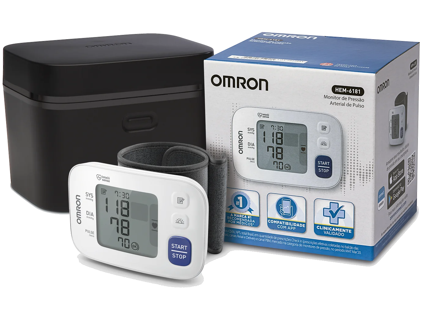 Monitor de pressão arterial de pulso OMRON Pulse HEM-6181