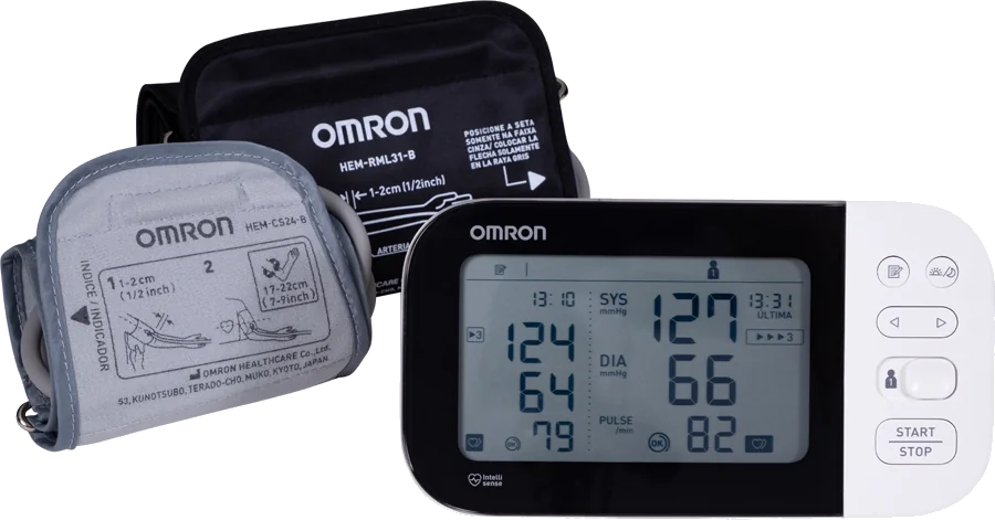 Monitor de pressão arterial de braço OMRON MRPA HEM-7349T