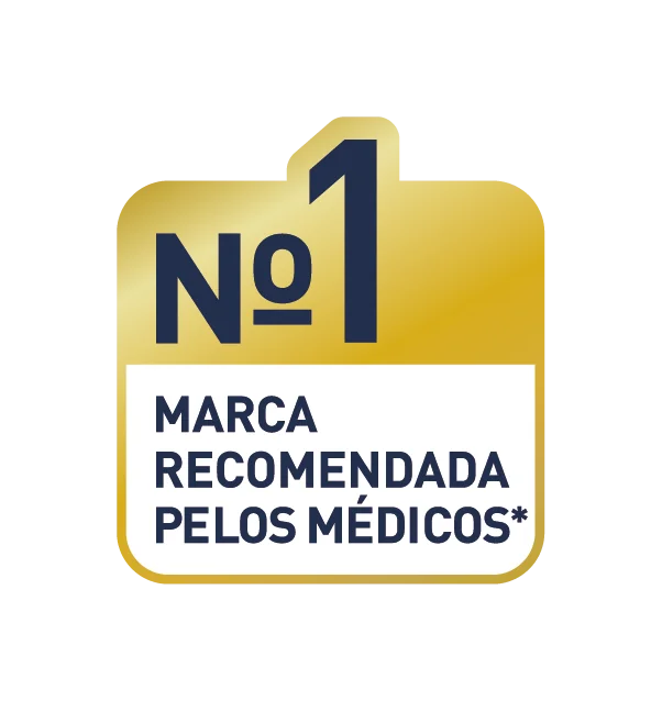 Selo Nº1 marca recomendada pelos médicos